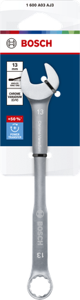 Kunci kombinasi Bosch 13 mm krom vanadium.